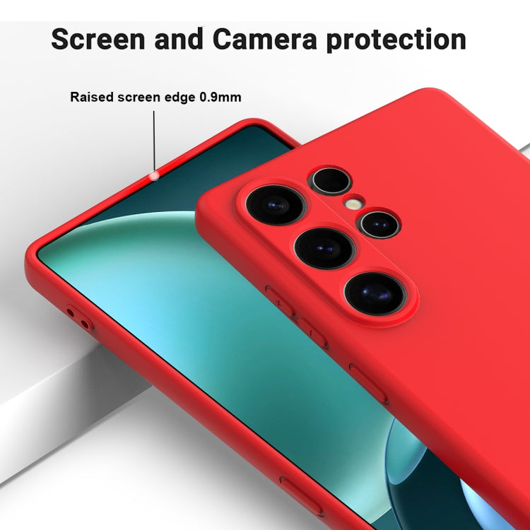 For Samsung Galaxy S25 Ultra Color Liquid Silicone Phone Case(Red) - Galaxy S25 Ultra 5G Cases by PMC Jewellery | Online Shopping South Africa | PMC Jewellery | Buy Now Pay Later Mobicred