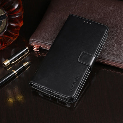 For Blackview A60 Pro idewei Crazy Horse Texture Horizontal Flip Leather Case with Holder & Card Slots & Wallet(Black) - More Brand by idewei | Online Shopping South Africa | PMC Jewellery | Buy Now Pay Later Mobicred