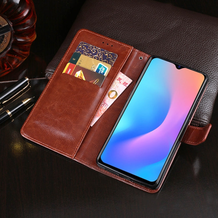 For Blackview A60 Pro idewei Crazy Horse Texture Horizontal Flip Leather Case with Holder & Card Slots & Wallet(Red) - More Brand by idewei | Online Shopping South Africa | PMC Jewellery | Buy Now Pay Later Mobicred