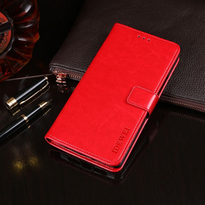 For Blackview A80 Pro idewei Crazy Horse Texture Horizontal Flip Leather Case with Holder & Card Slots & Wallet(Red) - More Brand by idewei | Online Shopping South Africa | PMC Jewellery | Buy Now Pay Later Mobicred