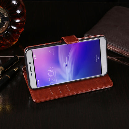 For Blackview R7 idewei Crazy Horse Texture Horizontal Flip Leather Case with Holder & Card Slots & Wallet(Red) - More Brand by idewei | Online Shopping South Africa | PMC Jewellery | Buy Now Pay Later Mobicred