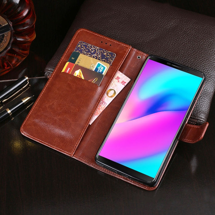 For Cubot J3 idewei Crazy Horse Texture Horizontal Flip Leather Case with Holder & Card Slots & Wallet(Red) - More Brand by idewei | Online Shopping South Africa | PMC Jewellery | Buy Now Pay Later Mobicred