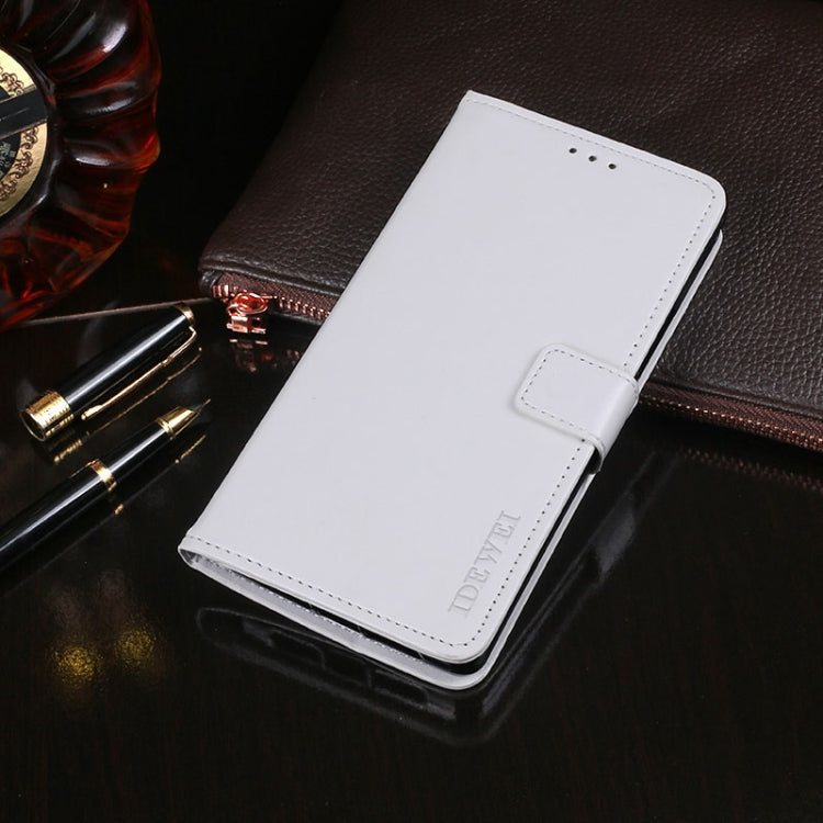 For Doogee X70 idewei  Crazy Horse Texture Horizontal Flip Leather Case with Holder & Card Slots & Wallet(White) - More Brand by idewei | Online Shopping South Africa | PMC Jewellery | Buy Now Pay Later Mobicred