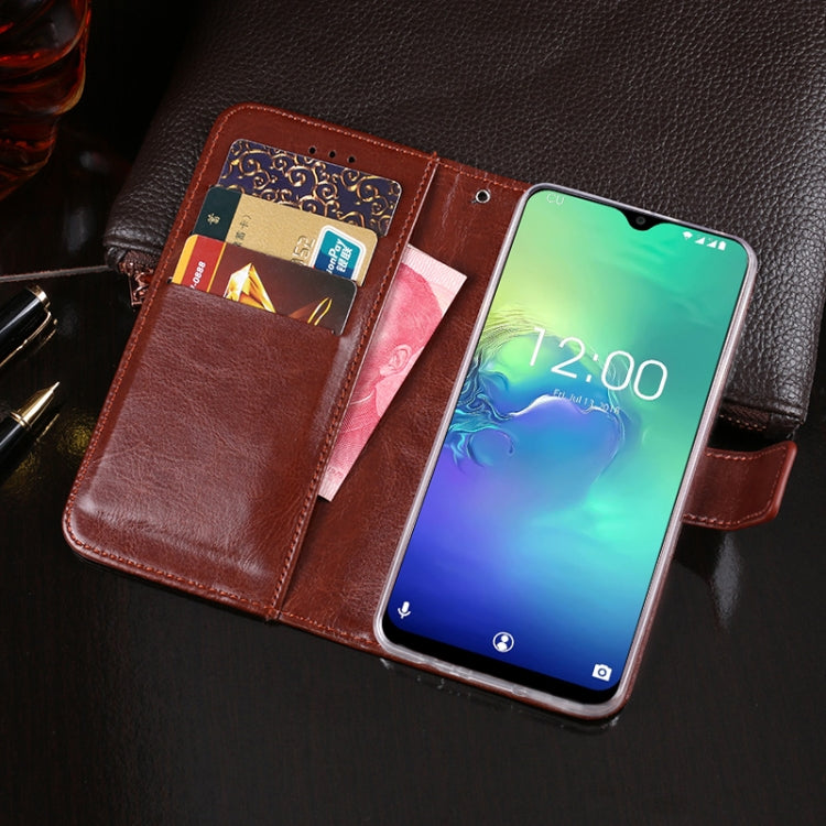 For Oukitel C15 Pro idewei  Crazy Horse Texture Horizontal Flip Leather Case with Holder & Card Slots & Wallet(Rose Red) - More Brand by idewei | Online Shopping South Africa | PMC Jewellery | Buy Now Pay Later Mobicred