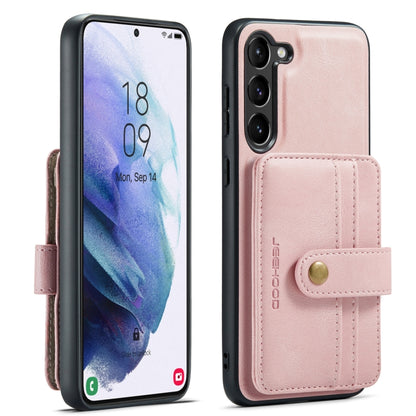 For Samsung Galaxy S24 5G JEEHOOD RFID Blocking Anti-Theft Magnetic Phone Case(Pink) - Galaxy S24 5G Cases by JEEHOOD | Online Shopping South Africa | PMC Jewellery | Buy Now Pay Later Mobicred