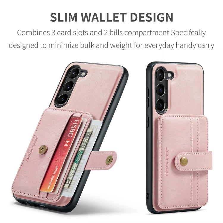 For Samsung Galaxy S24 5G JEEHOOD RFID Blocking Anti-Theft Magnetic Phone Case(Pink) - Galaxy S24 5G Cases by JEEHOOD | Online Shopping South Africa | PMC Jewellery | Buy Now Pay Later Mobicred