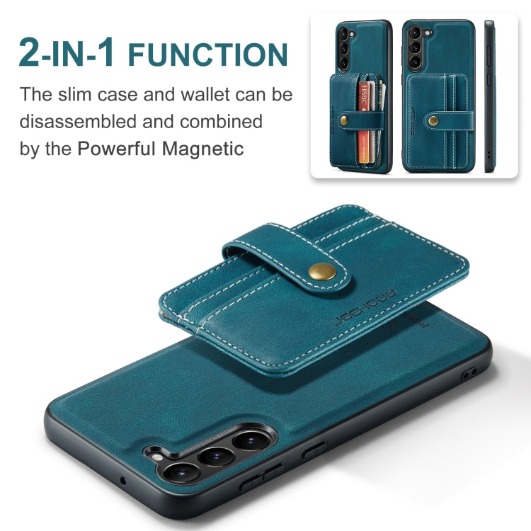 For Samsung Galaxy S24+ 5G JEEHOOD RFID Blocking Anti-Theft Magnetic Phone Case(Blue) - Galaxy S24+ 5G Cases by JEEHOOD | Online Shopping South Africa | PMC Jewellery | Buy Now Pay Later Mobicred