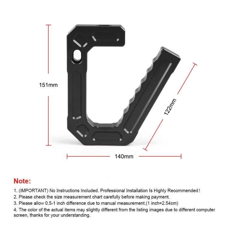 For Jeep Wrangler JK 2007-2018 Car Modification Aluminum Interior Handle(Red) - Door Handles by PMC Jewellery | Online Shopping South Africa | PMC Jewellery | Buy Now Pay Later Mobicred