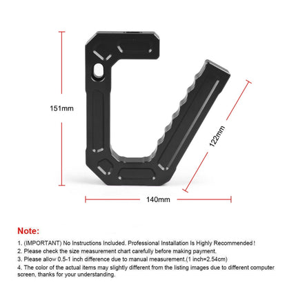 For Jeep Wrangler JK 2007-2018 Car Modification Aluminum Interior Handle(Red) - Door Handles by PMC Jewellery | Online Shopping South Africa | PMC Jewellery | Buy Now Pay Later Mobicred