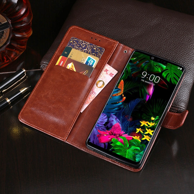 For LG G8 ThinQ idewei Crazy Horse Texture Horizontal Flip Leather Case with Holder & Card Slots & Wallet(Brown) - LG by idewei | Online Shopping South Africa | PMC Jewellery | Buy Now Pay Later Mobicred