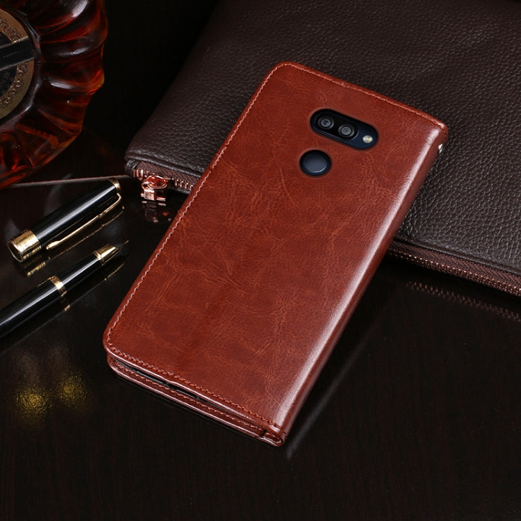 For LG K50S idewei Crazy Horse Texture Horizontal Flip Leather Case with Holder & Card Slots & Wallet(Red) - LG by idewei | Online Shopping South Africa | PMC Jewellery | Buy Now Pay Later Mobicred