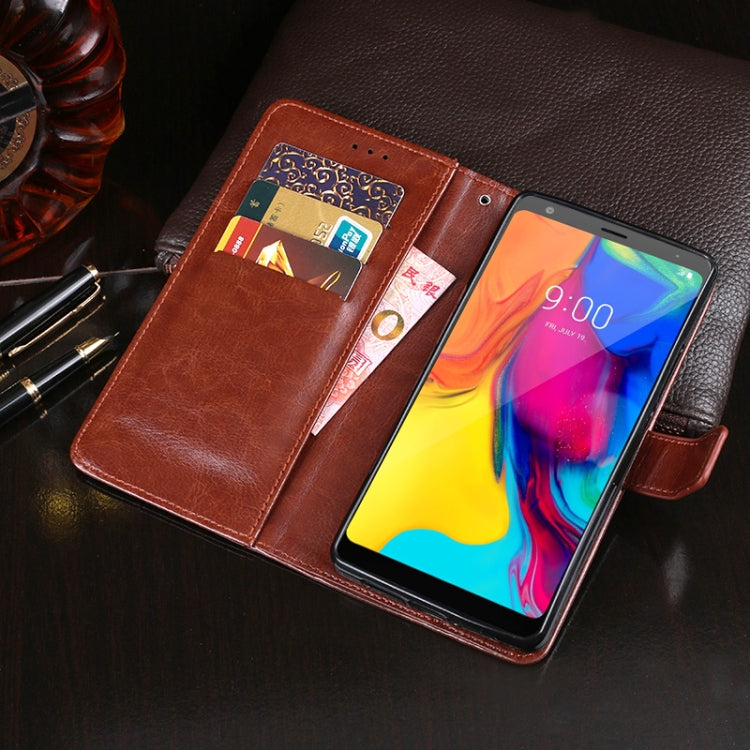 For LG Stylo 5 idewei Crazy Horse Texture Horizontal Flip Leather Case with Holder & Card Slots & Wallet(Dark Blue) - LG by idewei | Online Shopping South Africa | PMC Jewellery | Buy Now Pay Later Mobicred