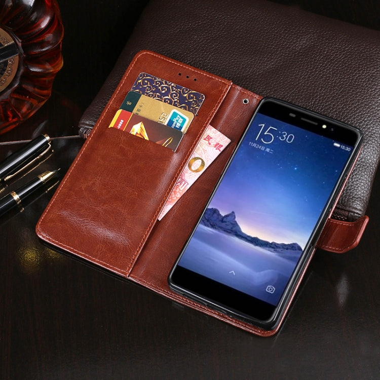 For Ulefone S8 Pro idewei  Crazy Horse Texture Horizontal Flip Leather Case with Holder & Card Slots & Wallet(Dark Blue) - More Brand by idewei | Online Shopping South Africa | PMC Jewellery | Buy Now Pay Later Mobicred