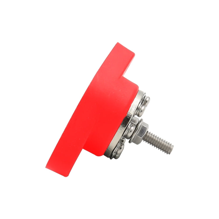 1/4 inch M6 RV Yacht 8-way Terminal Stud with 2 M5x20 Screws(Red) - Booster Cable & Clip by PMC Jewellery | Online Shopping South Africa | PMC Jewellery | Buy Now Pay Later Mobicred