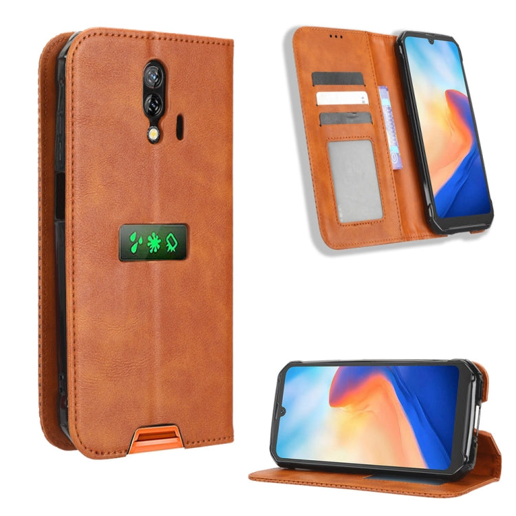 For Blackview BV7200 Magnetic Buckle Retro Texture Leather Phone Case(Brown) - More Brand by PMC Jewellery | Online Shopping South Africa | PMC Jewellery | Buy Now Pay Later Mobicred