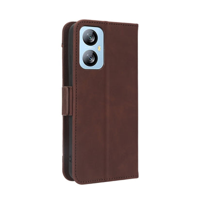 For Blackview A52 Skin Feel Calf Texture Card Slots Leather Phone Case(Brown) - More Brand by PMC Jewellery | Online Shopping South Africa | PMC Jewellery | Buy Now Pay Later Mobicred