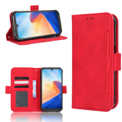 For Blackview BV7200 Skin Feel Calf Texture Card Slots Leather Phone Case(Red) - More Brand by PMC Jewellery | Online Shopping South Africa | PMC Jewellery | Buy Now Pay Later Mobicred