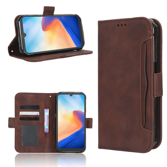 For Blackview BV7200 Skin Feel Calf Texture Card Slots Leather Phone Case(Brown) - More Brand by PMC Jewellery | Online Shopping South Africa | PMC Jewellery | Buy Now Pay Later Mobicred