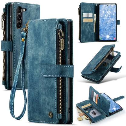 For Samsung Galaxy S23+ 5G CaseMe C30 Multifunctional Leather Phone Case(Blue) - Galaxy S23+ 5G Cases by CaseMe | Online Shopping South Africa | PMC Jewellery | Buy Now Pay Later Mobicred