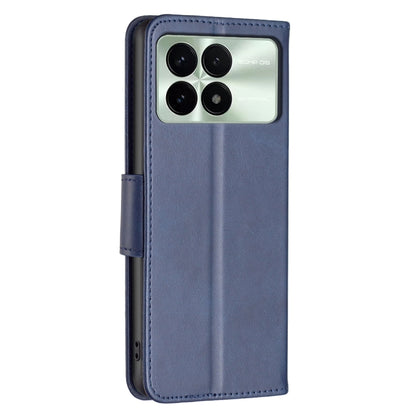 For Xiaomi Redmi K70 / K70 Pro Lambskin Texture Pure Color Flip Leather Phone Case(Blue) - K70 Pro Cases by PMC Jewellery | Online Shopping South Africa | PMC Jewellery | Buy Now Pay Later Mobicred