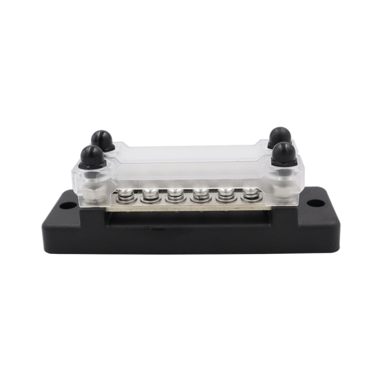 CP-3023-01 150A 12-48V RV Yacht Double-row 6-way Busbar(Black) - Booster Cable & Clip by PMC Jewellery | Online Shopping South Africa | PMC Jewellery | Buy Now Pay Later Mobicred