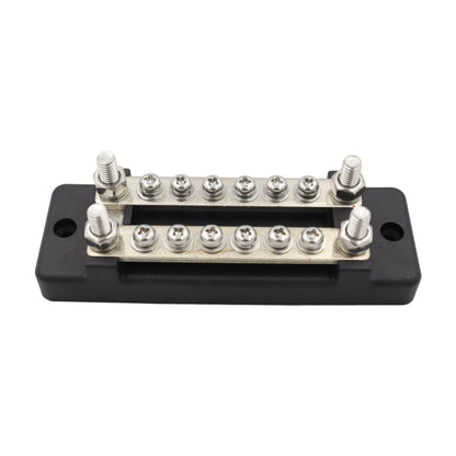 CP-3023-01 150A 12-48V RV Yacht Double-row 6-way Busbar(Black) - Booster Cable & Clip by PMC Jewellery | Online Shopping South Africa | PMC Jewellery | Buy Now Pay Later Mobicred