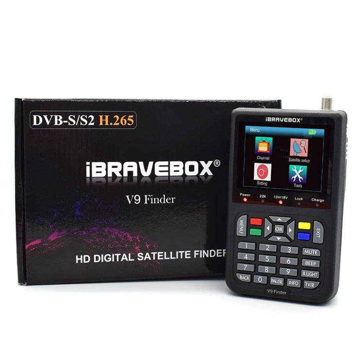 iBRAVEBOX V9 Finder Digital Satellite Signal Finder Meter, Plug Type:EU Plug(Black) - Satellite Finder by PMC Jewellery | Online Shopping South Africa | PMC Jewellery | Buy Now Pay Later Mobicred