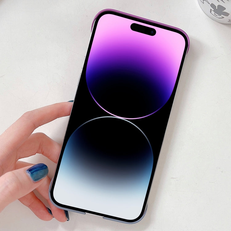 For iPhone 13 Pro Max Frameless Skin Feel Gradient Phone Case(Light Purple + Light Blue) - iPhone 13 Pro Max Cases by PMC Jewellery | Online Shopping South Africa | PMC Jewellery | Buy Now Pay Later Mobicred