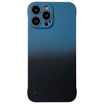 For iPhone 13 Pro Frameless Skin Feel Gradient Phone Case(Blue + Black) - iPhone 13 Pro Cases by PMC Jewellery | Online Shopping South Africa | PMC Jewellery | Buy Now Pay Later Mobicred