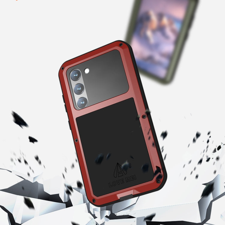 For Samsung Galaxy S23 5G LOVE MEI Metal Shockproof Life Waterproof Dustproof Phone Case(White) - Galaxy S23 5G Cases by LOVE MEI | Online Shopping South Africa | PMC Jewellery