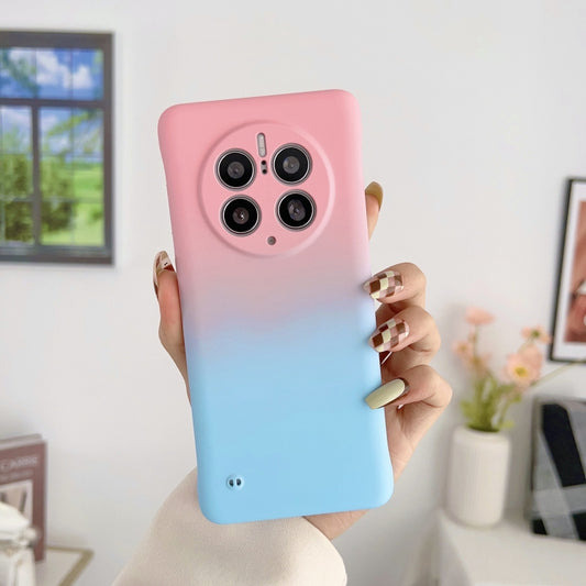 For Huawei P50 Pro Frameless Skin Feel Gradient Phone Case(Pink Blue) - Huawei Cases by PMC Jewellery | Online Shopping South Africa | PMC Jewellery | Buy Now Pay Later Mobicred