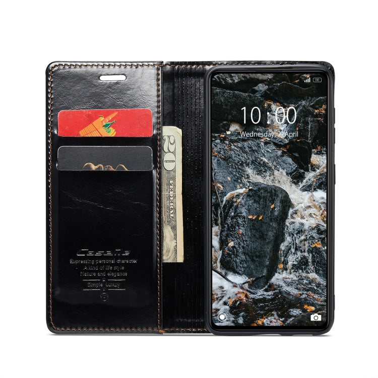 For Xiaomi Redmi Note 12 Pro+ 5G CaseMe 003 Crazy Horse Texture Leather Phone Case(Black) - Xiaomi Cases by CaseMe | Online Shopping South Africa | PMC Jewellery | Buy Now Pay Later Mobicred