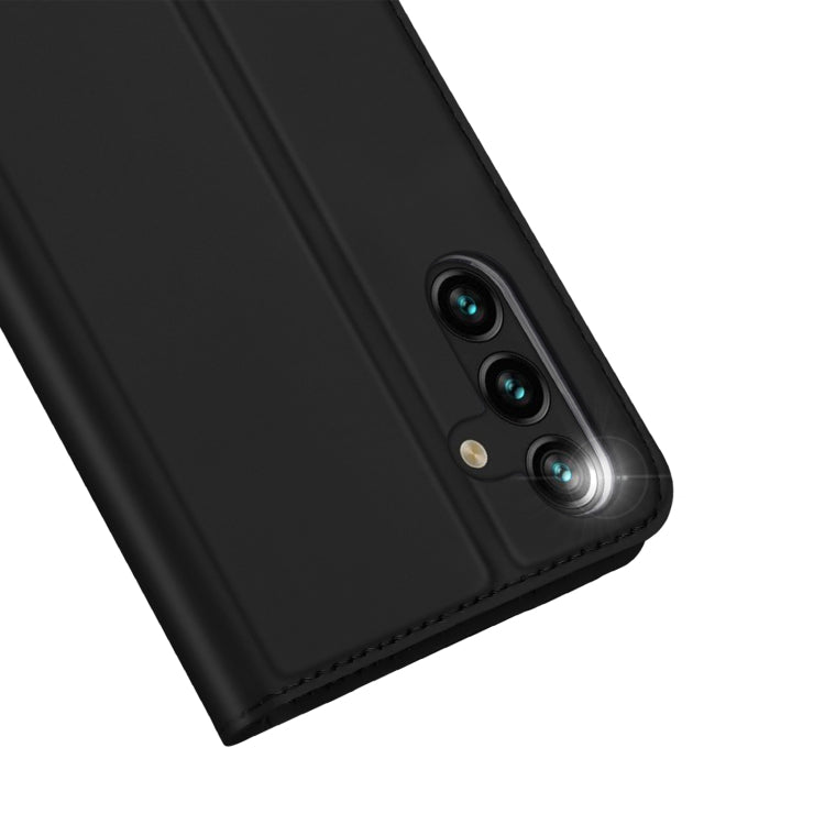 For Samsung Galaxy A14 4G DUX DUCIS Skin Pro Series Flip Leather Phone Case(Black) - Galaxy Phone Cases by DUX DUCIS | Online Shopping South Africa | PMC Jewellery | Buy Now Pay Later Mobicred