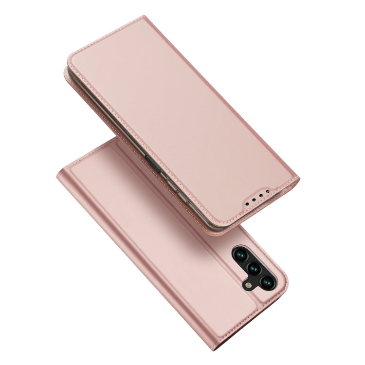 For Samsung Galaxy A14 4G DUX DUCIS Skin Pro Series Flip Leather Phone Case(Pink) - Galaxy Phone Cases by DUX DUCIS | Online Shopping South Africa | PMC Jewellery | Buy Now Pay Later Mobicred