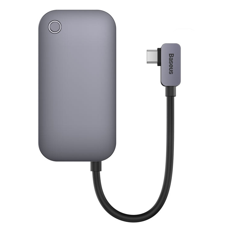 Baseus WKWJ000013 4 in 1 USB-C / Type-C to USB3.0+HDMI+USB-C / Type-C+3.5mm HUB Adapter(Space Grey) - USB HUB by Baseus | Online Shopping South Africa | PMC Jewellery | Buy Now Pay Later Mobicred