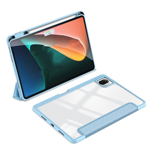 For Xiaomi Pad 6 / 6 Pro DUX DUCIS TOBY Series Antiskid Leather Tablet Case with Sleep / Wake-up Function(Blue) - More Tablet Cases by DUX DUCIS | Online Shopping South Africa | PMC Jewellery | Buy Now Pay Later Mobicred