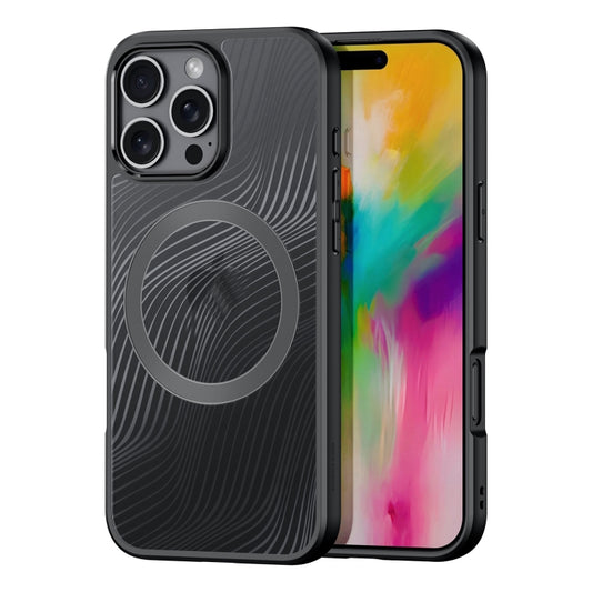 For iPhone 16 Pro Max DUX DUCIS Aimo Mag Series TPU + PC MagSafe Frosted Feel Phone Case(Black) - iPhone 16 Pro Max Cases by DUX DUCIS | Online Shopping South Africa | PMC Jewellery | Buy Now Pay Later Mobicred