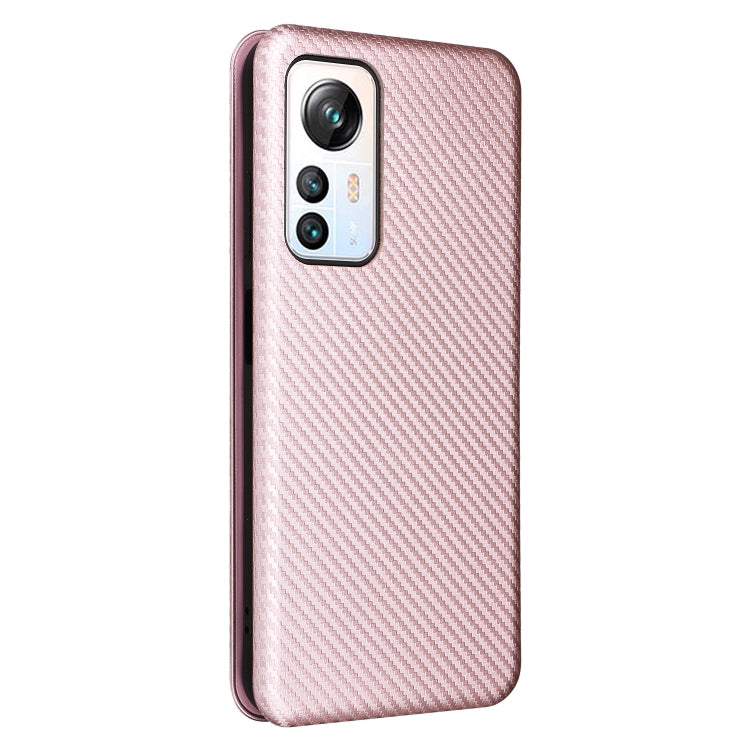 For Blackview A85 Carbon Fiber Texture Flip Leather Phone Case(Pink) - More Brand by PMC Jewellery | Online Shopping South Africa | PMC Jewellery | Buy Now Pay Later Mobicred