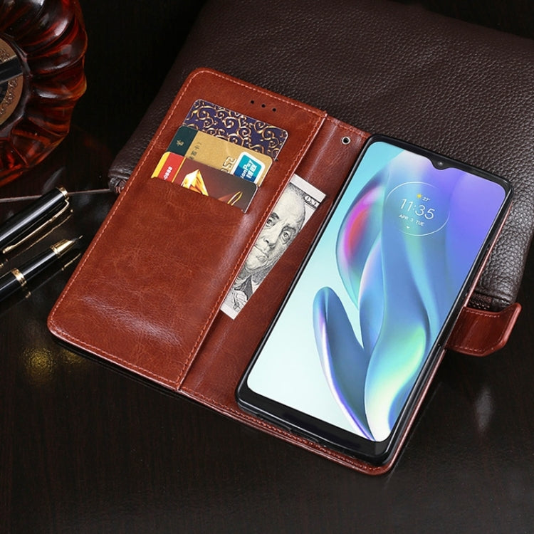 For Sharp Rouvo V idewei Crazy Horse Texture Leather Phone Case with Holder(Black) - Leather Bag by idewei | Online Shopping South Africa | PMC Jewellery | Buy Now Pay Later Mobicred