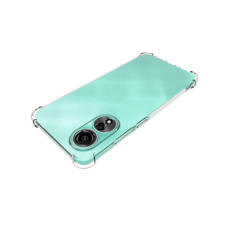 For OPPO A78 4G Shockproof Non-slip Thickening TPU Phone Case(Transparent) - OPPO Cases by PMC Jewellery | Online Shopping South Africa | PMC Jewellery | Buy Now Pay Later Mobicred