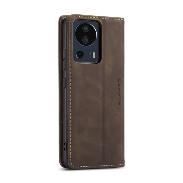 For Xiaomi 13 Lite CaseMe 013 Multifunctional Horizontal Flip Leather Phone Case(Coffee) - Xiaomi Cases by CaseMe | Online Shopping South Africa | PMC Jewellery | Buy Now Pay Later Mobicred