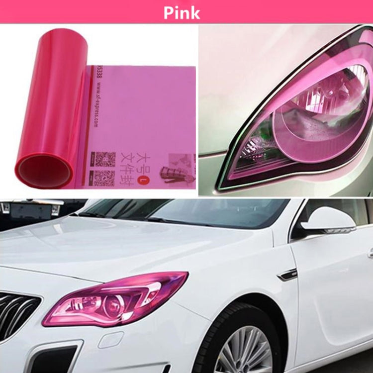 2pcs Car Headlight Protective Film Tail Light Film Motorcycle Fog Light Film, Size:30 x 100cm(Gold) - Auto Film by PMC Jewellery | Online Shopping South Africa | PMC Jewellery