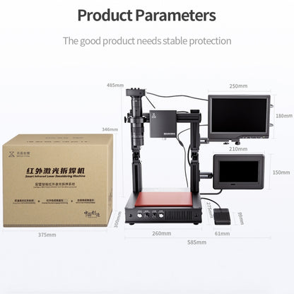 Mega-idea Intelligent Infrared Laser Desoldering Machine, Model:Without Microscope Set(US Plug) - Separation Equipment by QIANLI | Online Shopping South Africa | PMC Jewellery