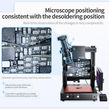 Mega-idea Intelligent Infrared Laser Desoldering Machine, Model:Without Microscope Set(EU Plug) - Separation Equipment by QIANLI | Online Shopping South Africa | PMC Jewellery