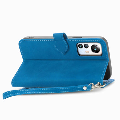 For Blackview A85 Embossed Flower Zipper Leather Phone Case(Blue) - More Brand by PMC Jewellery | Online Shopping South Africa | PMC Jewellery | Buy Now Pay Later Mobicred