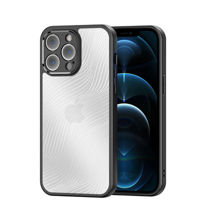 For iPhone 12 Pro Max DUX DUCIS Aimo Series  Frosted Feel Phone Case(Black) - iPhone 12 Pro Max Cases by DUX DUCIS | Online Shopping South Africa | PMC Jewellery | Buy Now Pay Later Mobicred