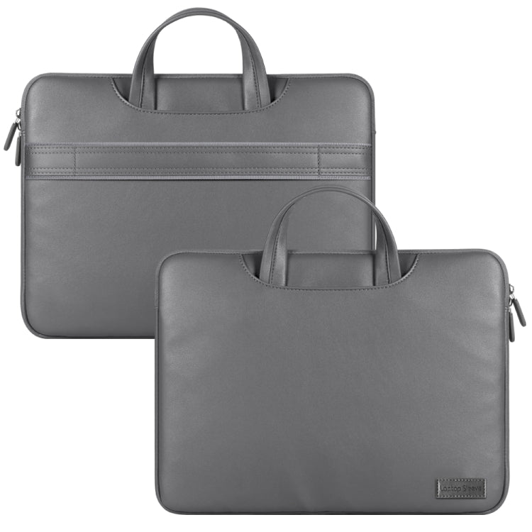 Waterproof PU Laptop Bag Inner Bag, Size:13 / 14 inch(Grey) - Other by PMC Jewellery | Online Shopping South Africa | PMC Jewellery | Buy Now Pay Later Mobicred