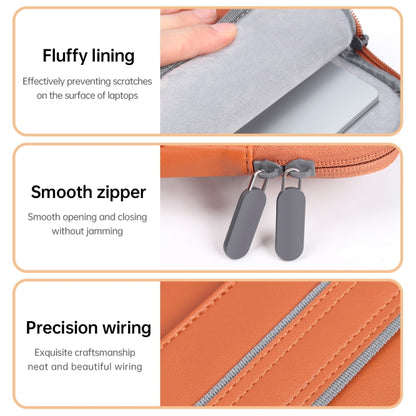 Waterproof PU Laptop Bag Inner Bag, Size:13 / 14 inch(Grey) - Other by PMC Jewellery | Online Shopping South Africa | PMC Jewellery | Buy Now Pay Later Mobicred