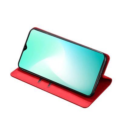 For Blackview A52 Skin Feel Magnetic Horizontal Flip Leather Phone Case(Red) - More Brand by PMC Jewellery | Online Shopping South Africa | PMC Jewellery | Buy Now Pay Later Mobicred