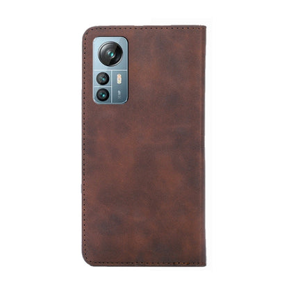 For Blackview A85 Skin Feel Magnetic Horizontal Flip Leather Phone Case(Dark Brown) - More Brand by PMC Jewellery | Online Shopping South Africa | PMC Jewellery | Buy Now Pay Later Mobicred